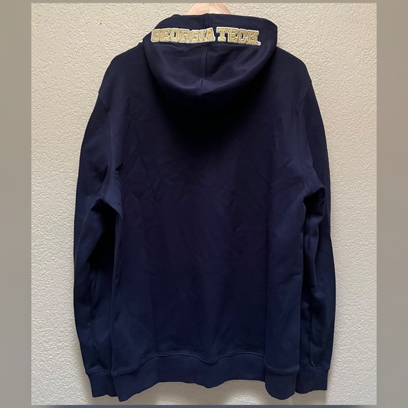 Men's Pro Standard Navy Georgia Tech Yellow Jackets Pullover Hoodie Size XL - Picture 2 of 12